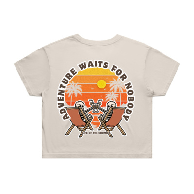 Adventure Waits for Nobody Cropped Tee Thumbnail