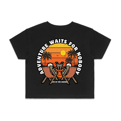 Adventure Waits for Nobody Cropped Tee Thumbnail