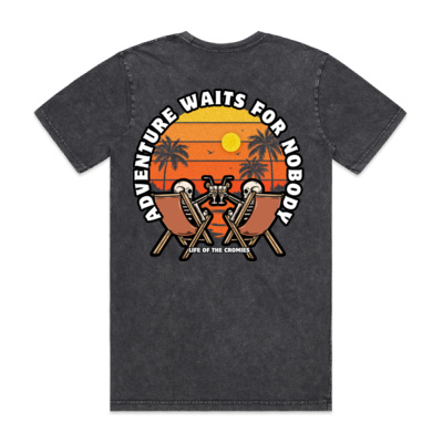 Adventure Waits for Nobody Tee (Stone Wash) Thumbnail