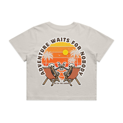 Adventure Waits for Nobody Heavy Cropped Tee Thumbnail
